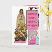 Virgen Maria Rosa Mística Karte (Gelbe Blume)