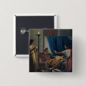 Virgil, der das Aeneid liest Button (Vorne & Hinten)