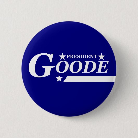Virgil Goode für Präsidenten Button (Vorderseite)