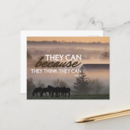 Virgil Inspiration Zitat "Sie können" Postkarte