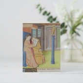 Virgil schreibt vor Artemis Postkarte (Stehend Vorderseite)