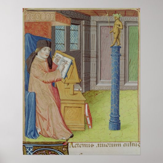 Virgil writing before Artemis Poster (Vorne)