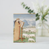 Virgil Writing in a Field of Sheep and Goats Postkarte (Stehend Vorderseite)
