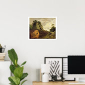 Virgil's Grab von Mondlicht mit Silius Italicus, 1 Poster (Heimbüro)