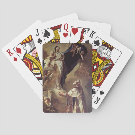 Virgin and Child Appearing to St. Philip Neri, 172 Spielkarten (Rückseite)