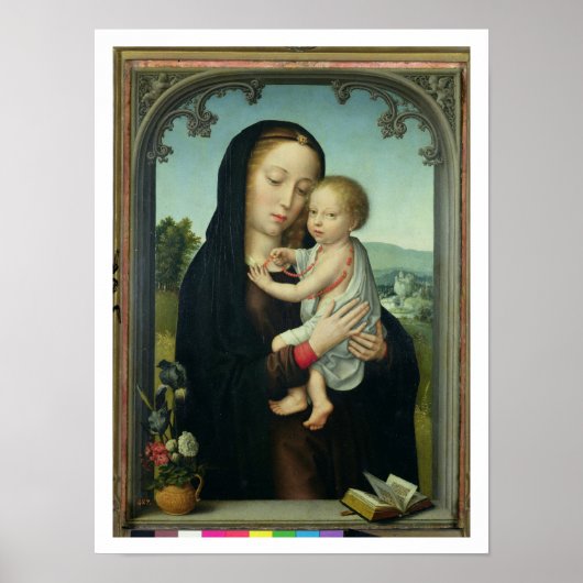Virgin and Child (oil on panel) 2 Poster (Vorne)