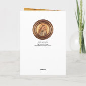 VIRGIN AND CHILD , Parchment Feiertagskarte (Rückseite)