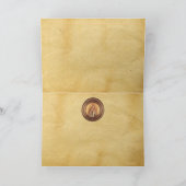 VIRGIN AND CHILD , Parchment Feiertagskarte (Innenseite)