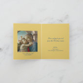 Virgin and Child with an Angel - Botticelli Holida Karte (Innenseite)