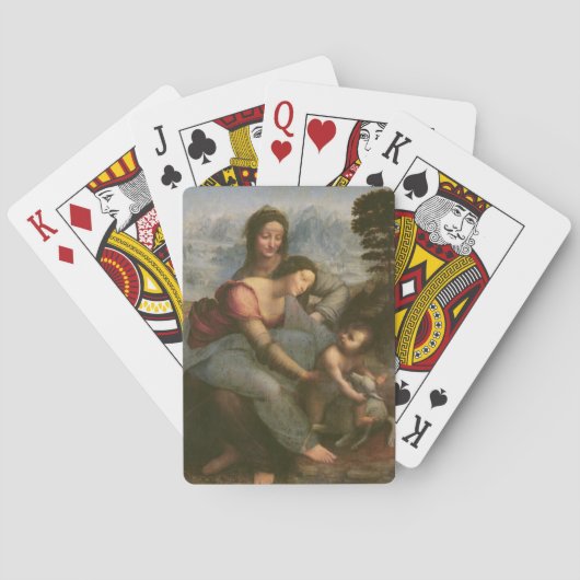 Virgin and Child with St. Anne, c.1510 Spielkarten (Rückseite)