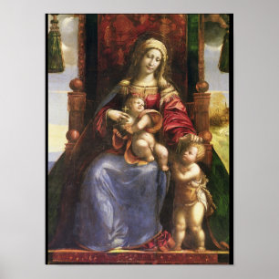 Virgin and Child with the infant St. John Poster