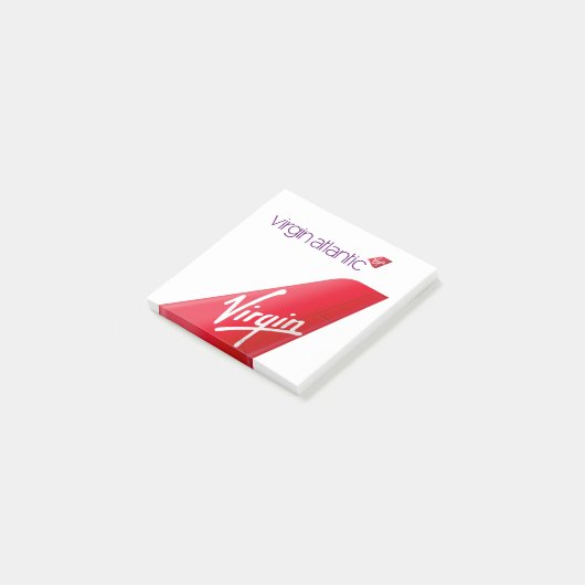 virgin atlantic  post-it klebezettel (angewinkelt)