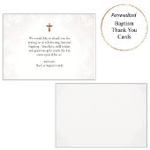 Virgin & Child Ornate Gold Frame Catholic Baptism Dankeskarte