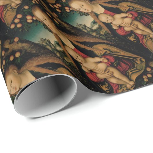 Virgin Child Under Apple Tree Geschenkpapier (Rolleneckpunkt)