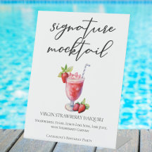 Virgin Erdbeer Daiquiri Pool Party Mocktail