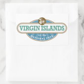 Virgin Islands National Park Rechteckiger Aufkleber (Tasche)