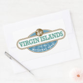 Virgin Islands National Park Rechteckiger Aufkleber (Umschlag)