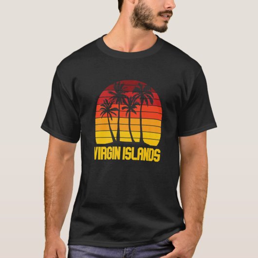 Virgin Islands St. John National Park Palm trees S T-Shirt (Vorderseite)