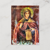 Virgin Martyr Euphrasia of Nicomedia Prayer Card Platzkarte (Vorderseite)