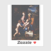 Virgin Mary and Child with John the Baptist Aufkleber (Blatt)