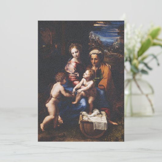 Virgin Mary and Child with John the Baptist Einladung (Stehend Vorderseite)