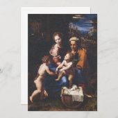 Virgin Mary and Child with John the Baptist Einladung (Vorne/Hinten)