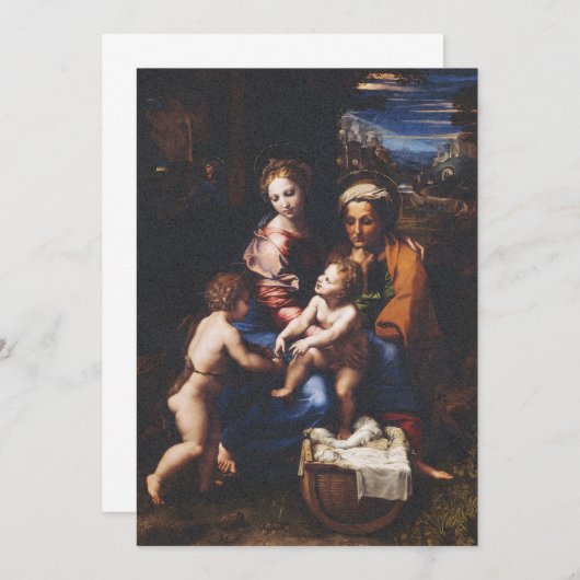 Virgin Mary and Child with John the Baptist Einladung (Vorne/Hinten)