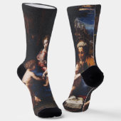 Virgin Mary and Child with John the Baptist Socken (Gewinkelt)