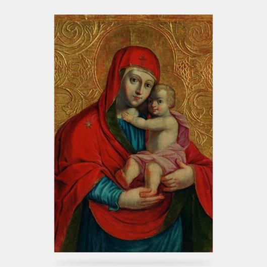 Virgin Mary and Jesus Child by Jan Rombauer Acrylschild (Vorderseite)