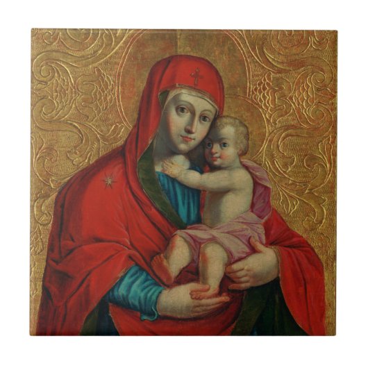 Virgin Mary and Jesus Child by Jan Rombauer Fliese (Vorderseite)