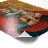 Virgin Mary and Jesus Child by Jan Rombauer Fotodruck (Ecke)