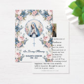 Virgin Mary Catholic Funeral Photo Holy Card - (Schreibtisch)