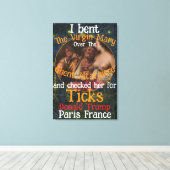 Virgin Mary Donald TRUMP Ticks Parasites Leinwanddruck (Insitu (Holzboden))