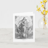 Virgin Mary Genesis 3:15 Card Karte (Gelbe Blume)