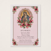 Virgin Mary Guadalupe Roses Catholic Funeral (Vorderseite)