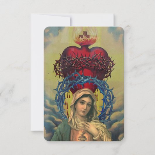 Virgin Mary, Mother of Jesus card Dankeskarte (Vorderseite)