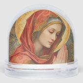 Virgin Mary Praying Schneekugeln (Rückseite)