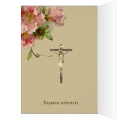 Virgin Mary Religious Vintage Floral Sympathy (Innen (Links))
