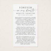 Virgin Mary The Lord's Prayer Funeral Prayer Card (Rückseite)