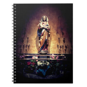 Virgin Mary with Baby Jesus Notebook Notizblock