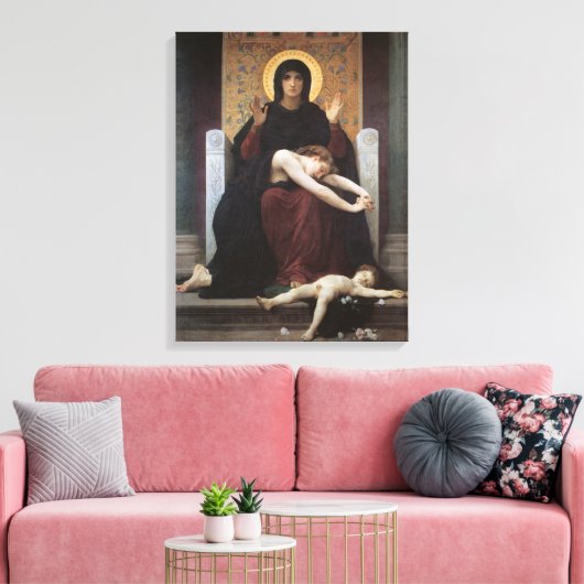 Virgin of Consolation – William Adolphe Bouguereau Leinwanddruck (Insitu (Wohnzimmer))