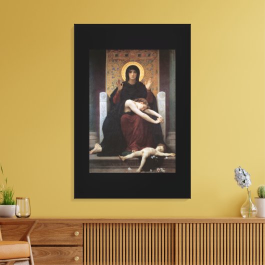 Virgin of Consolation – William Adolphe Bouguereau Leinwanddruck (Insitu (Wohnzimmer))