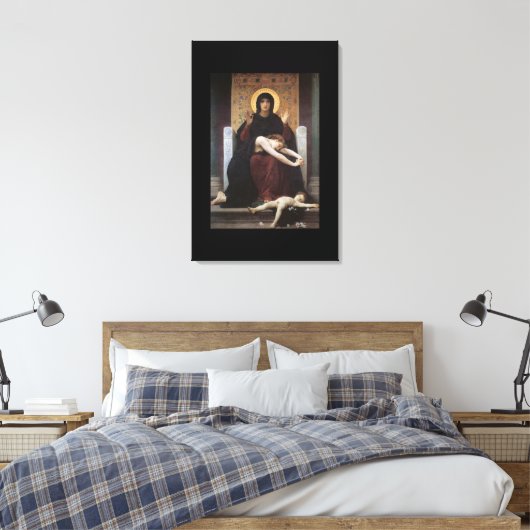 Virgin of Consolation – William Adolphe Bouguereau Leinwanddruck (Insitu (Schlafzimmer))