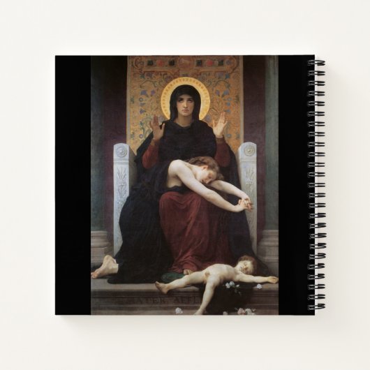 Virgin of Consolation – William Adolphe Bouguereau Notizblock (Rückseite)