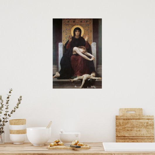 Virgin of Consolation – William Adolphe Bouguereau Poster (Küche)