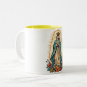 Virgin of Guadalupe Coffee Mug Zweifarbige Tasse (Vorderseite Links)