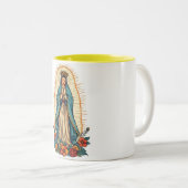 Virgin of Guadalupe Coffee Mug Zweifarbige Tasse (VorderseiteRechts)