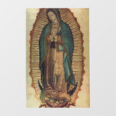 Virgin of Guadalupe  Fensteraufkleber (Blatt)