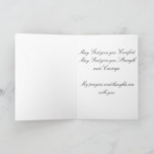 Virgin of Guadalupe Sympathy Condolences Karte (Innenseite)