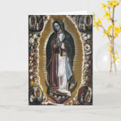 Virgin of Guadalupe Sympathy Condolences Karte (Gelbe Blume)